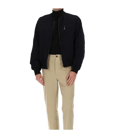 Visvim Black Wool Blend Gunner Down Jacket In Black