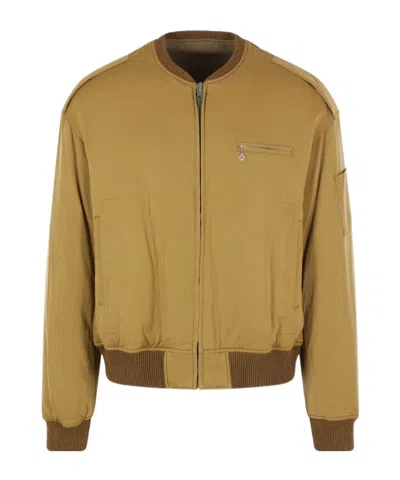 Visvim Reversible Down Bomber Jacket In Brown