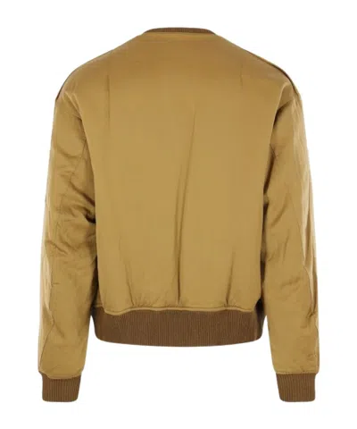 Visvim Reversible Down Bomber Jacket In Brown