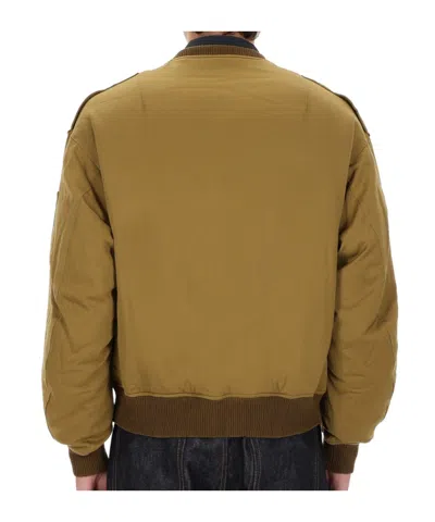 Visvim Reversible Down Bomber Jacket In Brown