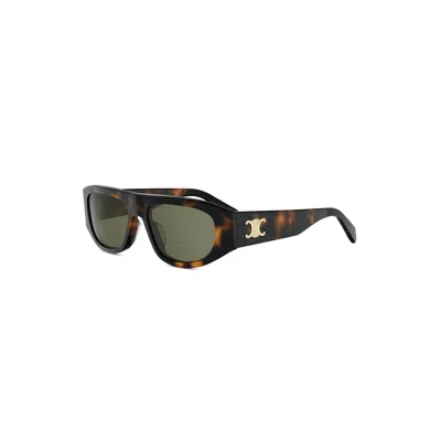 Celine Full Frame Sunglasses In Brown
