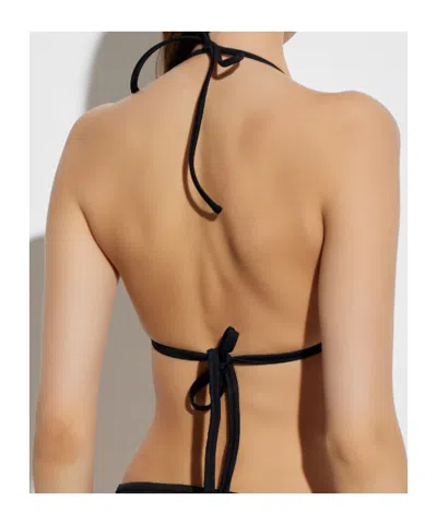 Versace Bikini Top In Black