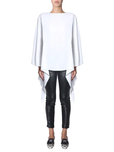 Alberta Ferretti Long-sleeve Oversized Top In White