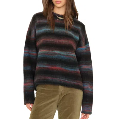 Xirena Anders Pullover Sweater In Black Ombre In Multi