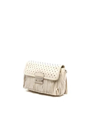 Prada Studded Chain Bag In Neutral
