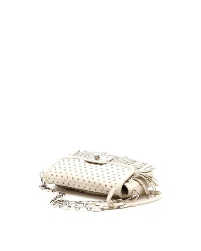 Prada Studded Chain Bag In Neutral
