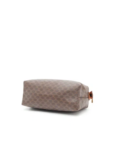 Celine Céline Macadam Pouch In Brown