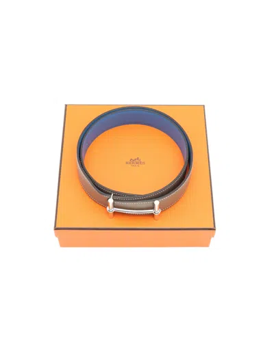Hermes Hermès Reversible H D'ancre Belt, Size 75 In Multi
