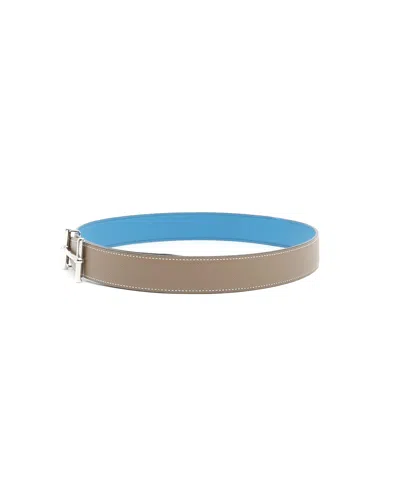 Hermes Hermès Reversible H D'ancre Belt, Size 75 In Multi