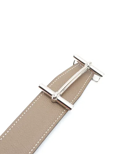 Hermes Hermès Reversible H D'ancre Belt, Size 75 In Multi