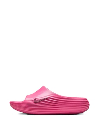 Nike Reactx Ribbed Slides In Pink