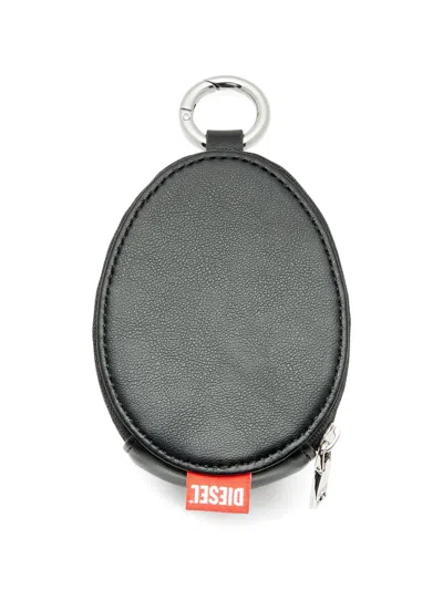 Diesel Zip Keyring In Black