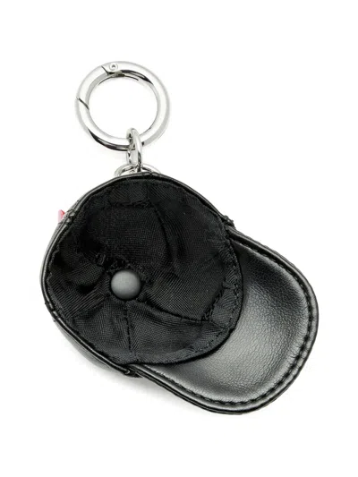 Diesel Baseball Cap-shape Keyring In Black