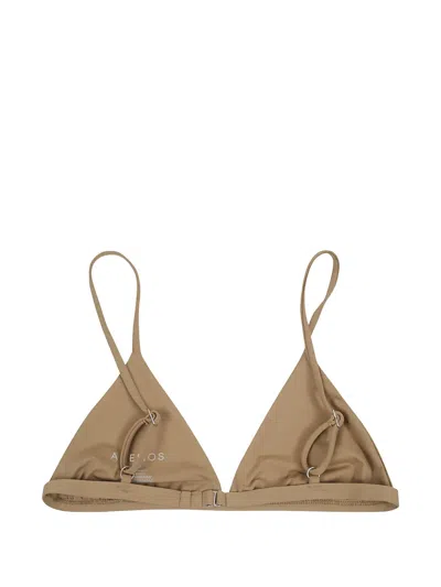 Anemos The Classic Triangle Bikini Top In Brown