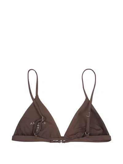 Anemos Triangle Bikini Top In Brown
