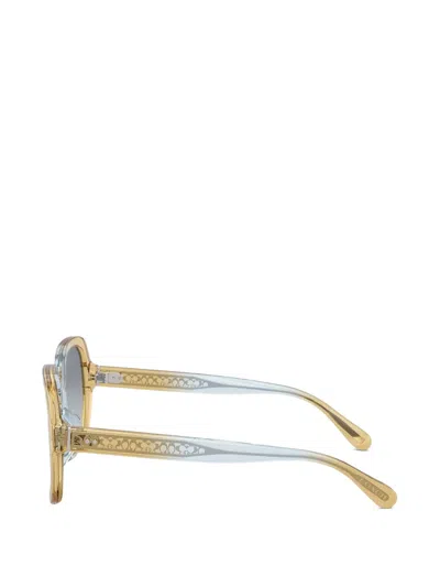 Coach Gradient-lenses Square-frame Sunglasses In Multi