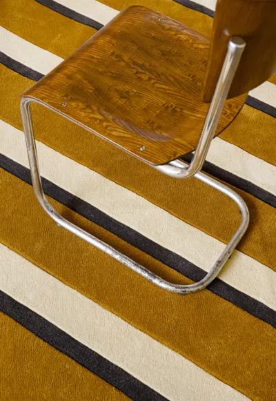 Layered Teklan Diagonal Sand Rug 9'10" X 13'1"