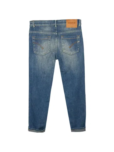 Dondup Distressed Button-front Jeans In Blue