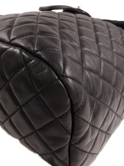 Pre-owned Chanel Cc Turn-lock Backpack In Black