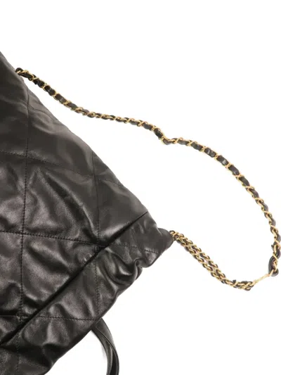 Pre-owned Chanel 22 Backpack In Black