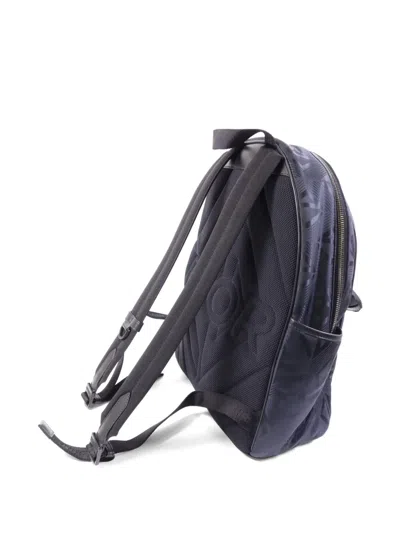 Pre-owned Dior Cd Diamond Backpack In Blue