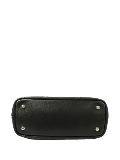 Pre-owned Chanel Cc Diamond-quilted Shoulder Bag In Black