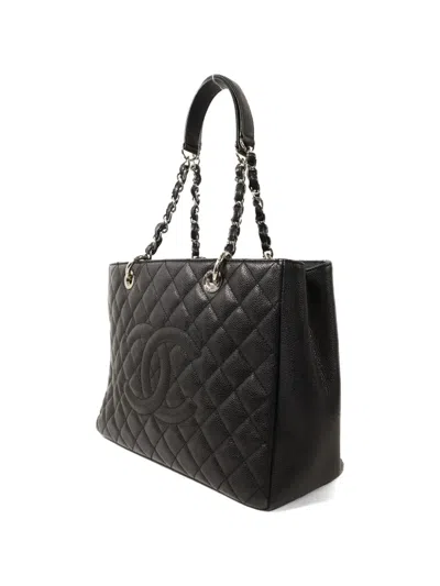 Pre-owned Chanel Cc Gst Tote Bag In Black
