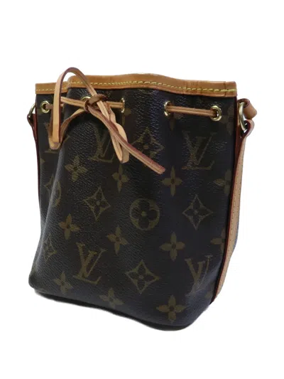 Pre-owned Louis Vuitton Nano Noé Monogram Shoulder Bag In Brown