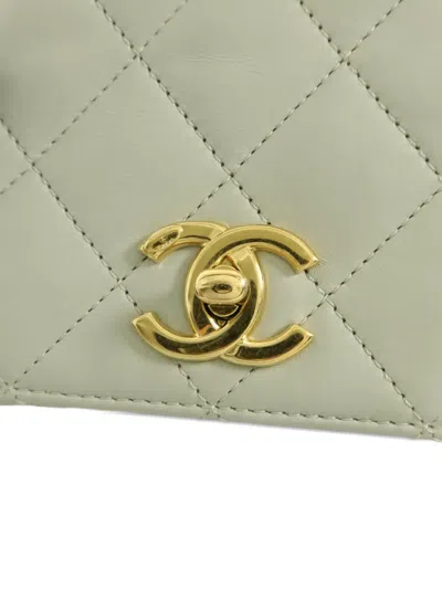 Pre-owned Chanel Cc Turn-lock Shoulder Bag In Gray