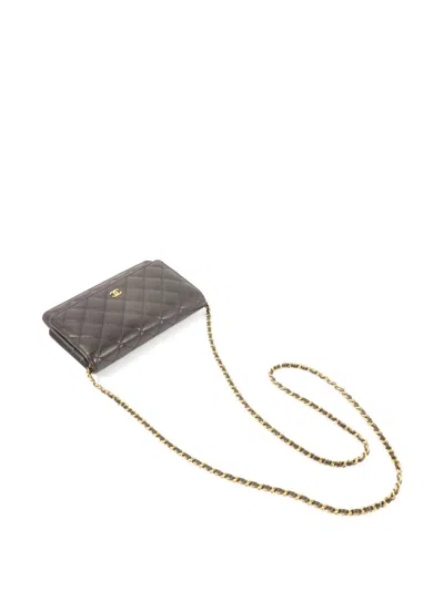 Pre-owned Chanel Cc Turn-lock Crossbody Bag In Black