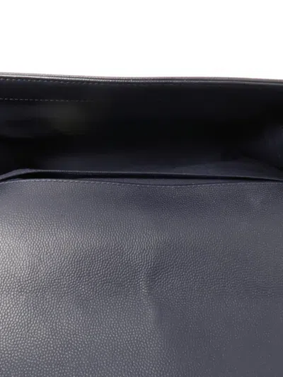 Pre-owned Chanel Boy Quilted Shoulder Bag In Blue