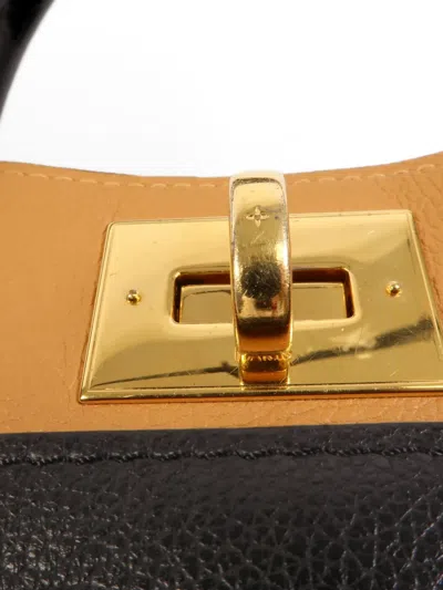 Pre-owned Louis Vuitton Mm On My Side Tote Bag In Black