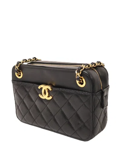 Pre-owned Chanel Cc Turn-lock Shoulder Bag In Black