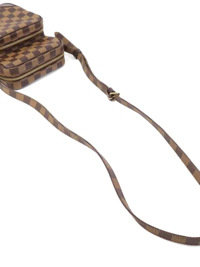 Pre-owned Louis Vuitton Damier Ebène Shoulder Bag In Brown