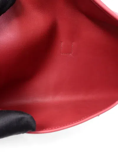Pre-owned Hermes 29 Jige Elan Clutch Bag In Red