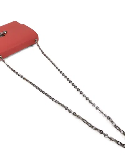 Pre-owned Hermes Verrou Chain Cross Body Bag In Pink