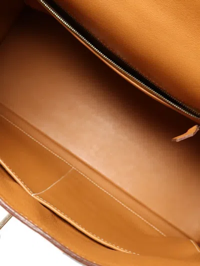 Pre-owned Hermes Evercolor Kelly 35 Shoulder Bag In Brown
