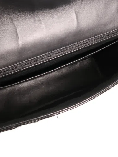 Pre-owned Chanel Maxi Classic Cc Turn-lock Shoulder Bag In Black