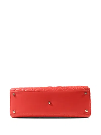 Pre-owned Dior Lady  Tote Bag In Red