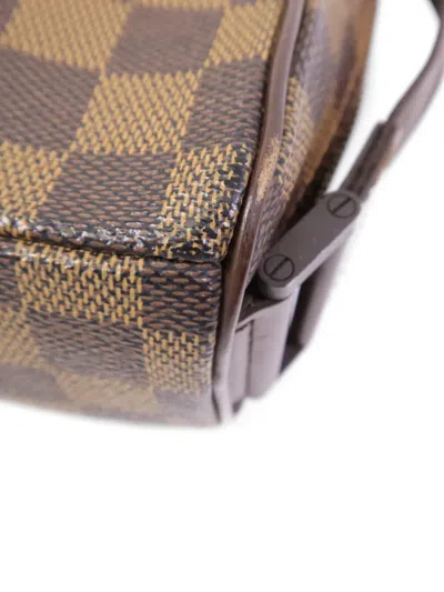 Pre-owned Louis Vuitton Damier Ebene Olaf Pm Crossbody Bag In Brown