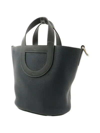 Pre-owned Hermes 23 In The Loop Tote Bag In Blue