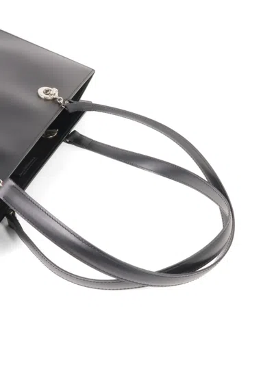 Pre-owned Cartier Panthère Leather Tote Bag In Black