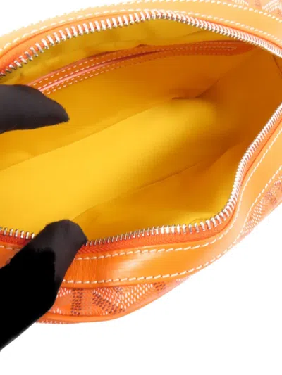 Pre-owned Goyard Cap-vert Crossbody Bag In Orange