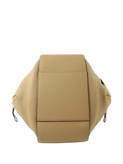 Pre-owned Loewe Hammock Leather Shoulder Bag In Neutral