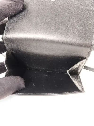 Pre-owned Balenciaga Mini Neo Classic Wallet Bag In Black