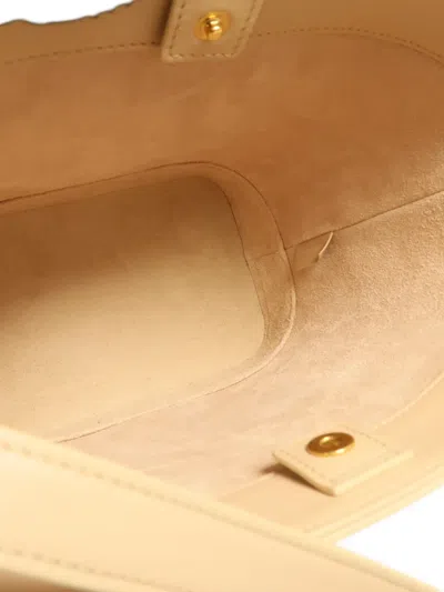 Pre-owned Celine Embossed-logo Shoulder Bag In Neutral
