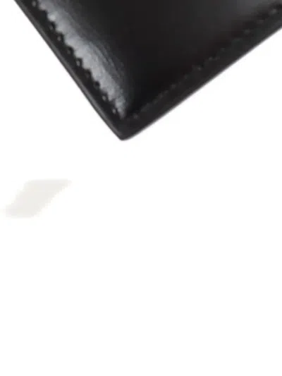 Pre-owned Saint Laurent Tiny Cassandra Card Case In Black