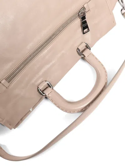 Pre-owned Prada Leather Shoulder Bag In Neutral