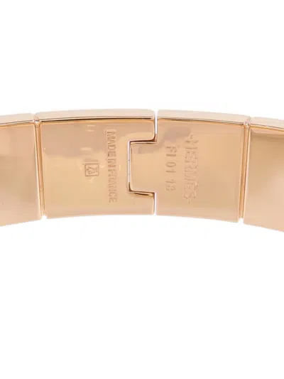 Pre-owned Hermes Charniere Bangle In Gold