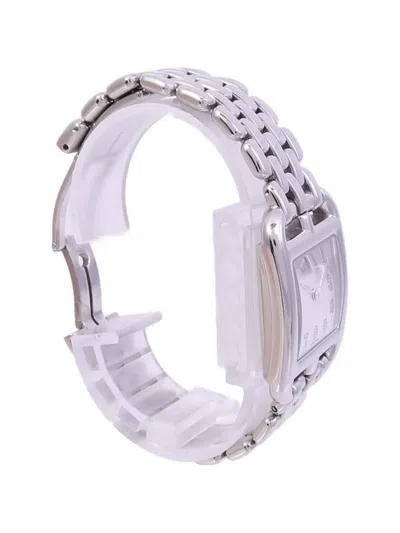 Pre-owned Hermes Cape Cod Watch 23mm In Silver